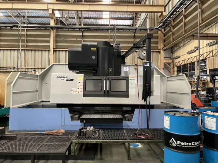 CNC machining centre at the OKSAN factory