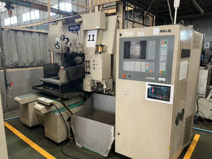 Wire EDM machine at the OKSAN factory
