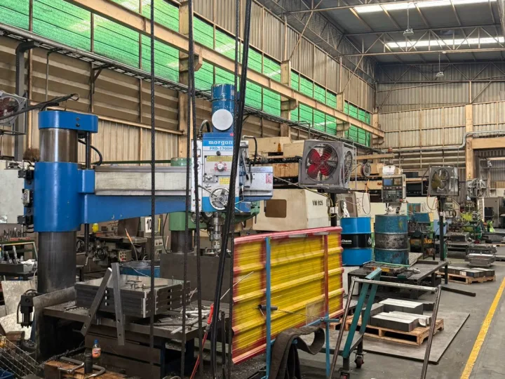 Machinery and dies on the production line
