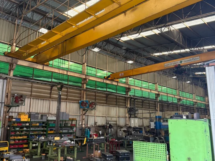 Work area inside the factory