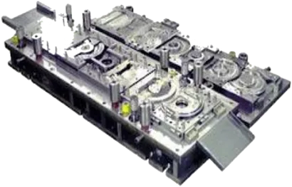 Progressive die for metal stamping